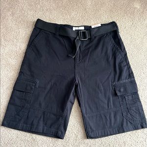 NWT Men’s Sun and Stone Black Cargo shorts size 33